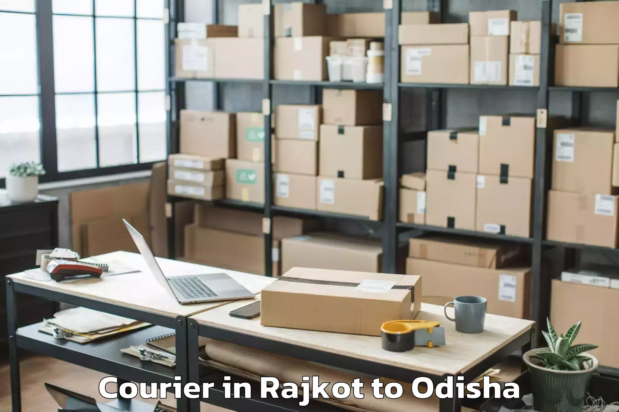 Book Rajkot to Ambadala Courier